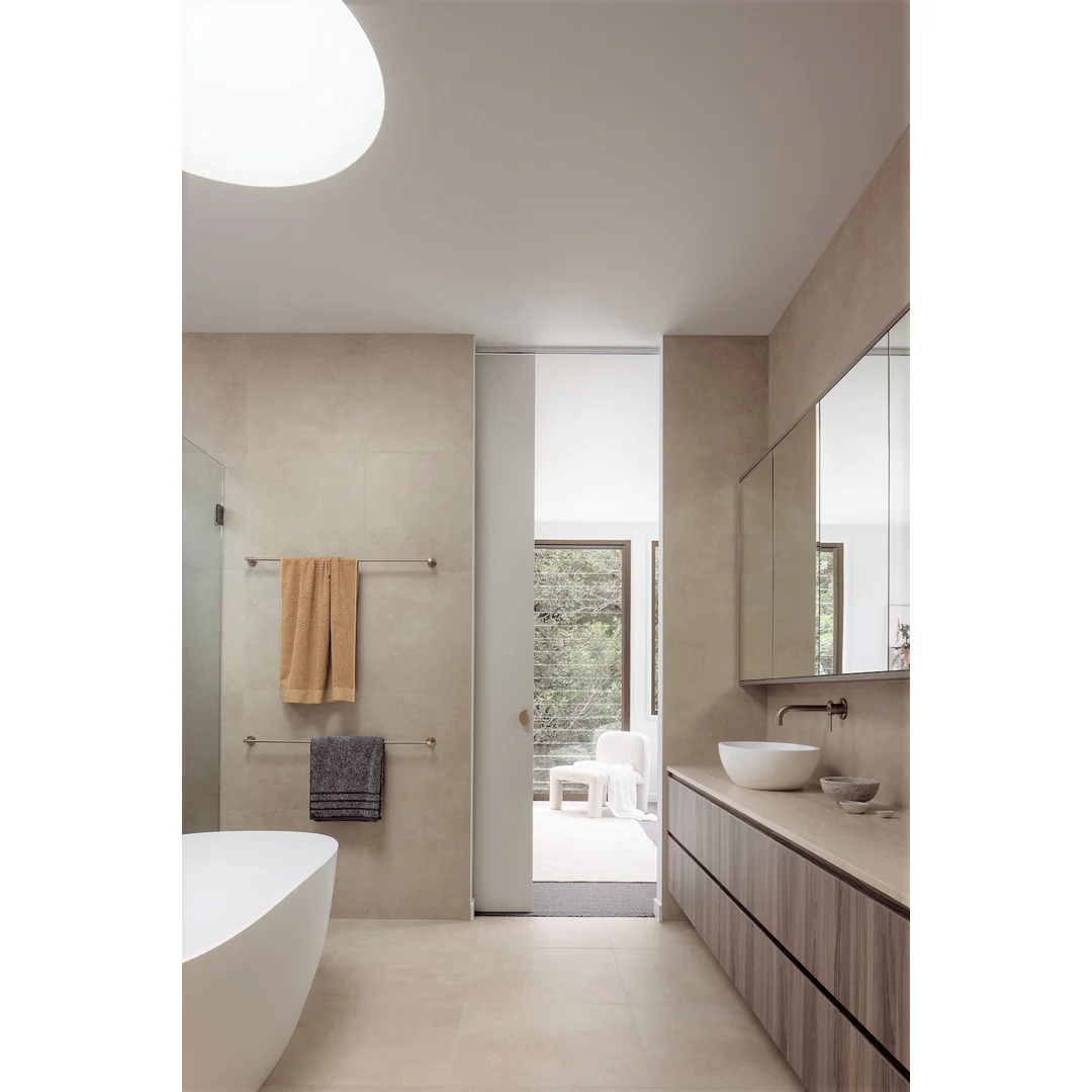 Meir Round Single Towel Rail 900Mm Champagne - Image 6