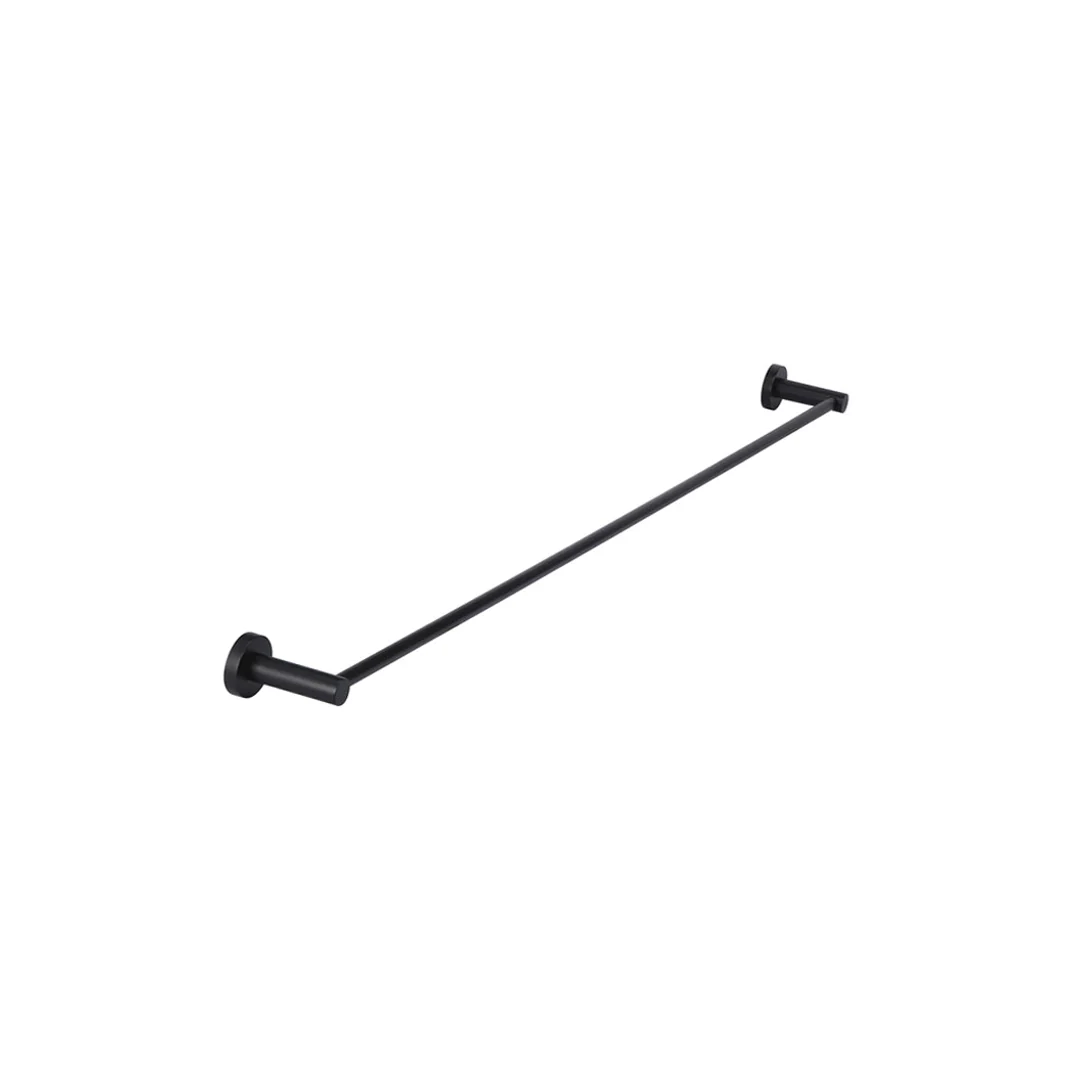 Meir Round Single Towel Rail 900Mm Matte Black - Image 2
