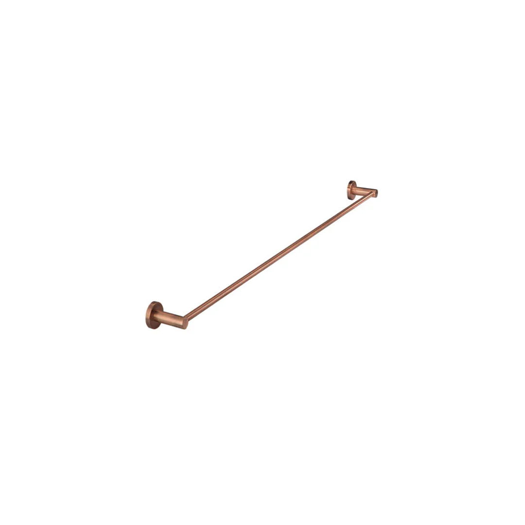 Meir Round Single Towel Rail 600Mm Lustre Bronze
