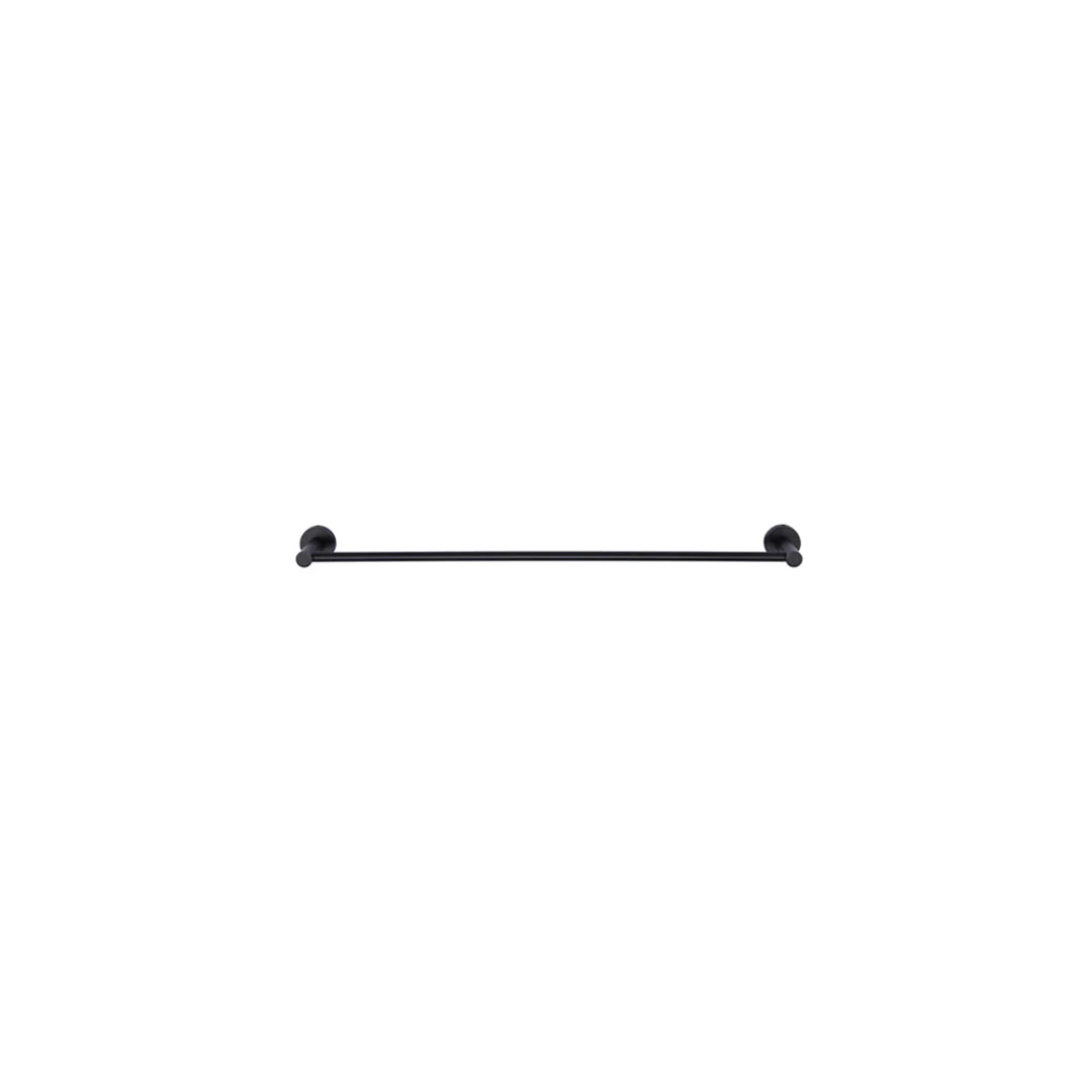 Meir Round Single Towel Rail 600Mm Matte Black - Image 4