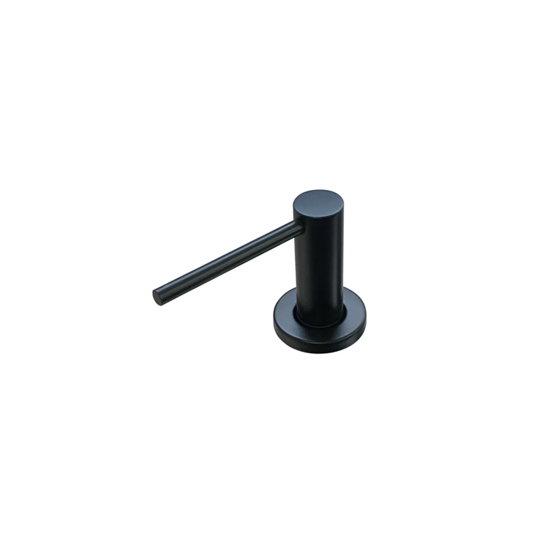 Meir Round Soap Dispenser Matte Black - Image 2