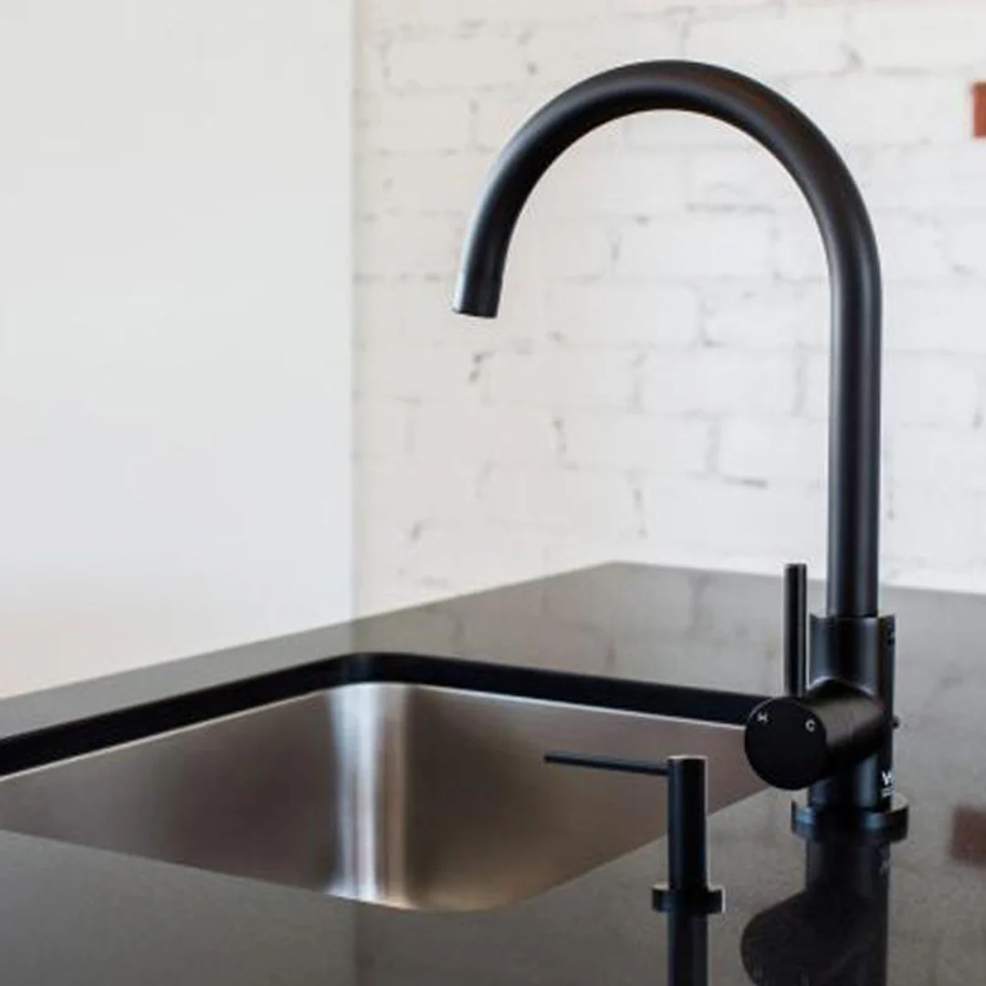 Meir Round Soap Dispenser Matte Black - Image 6