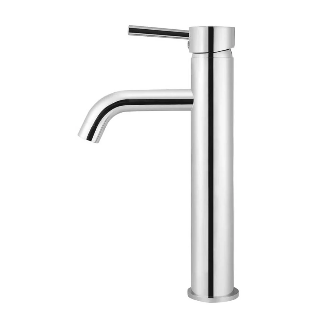 Meir Round Tall Curved Basin Mixer Polished Chrome - Image 4