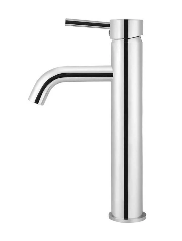 Meir Round Tall Curved Basin Mixer Polished Chrome - Image 8