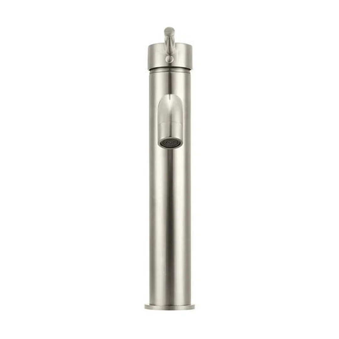 Meir Round Tall Curved Basin Mixer Brushed Nickel - Image 5