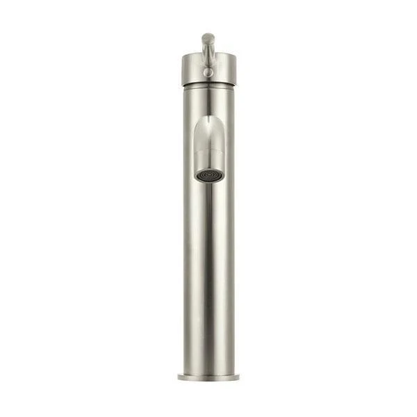 Meir Round Tall Curved Basin Mixer Brushed Nickel - Image 8