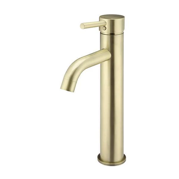 Meir Round Tall Curved Basin Mixer Tiger Bronze - Image 4