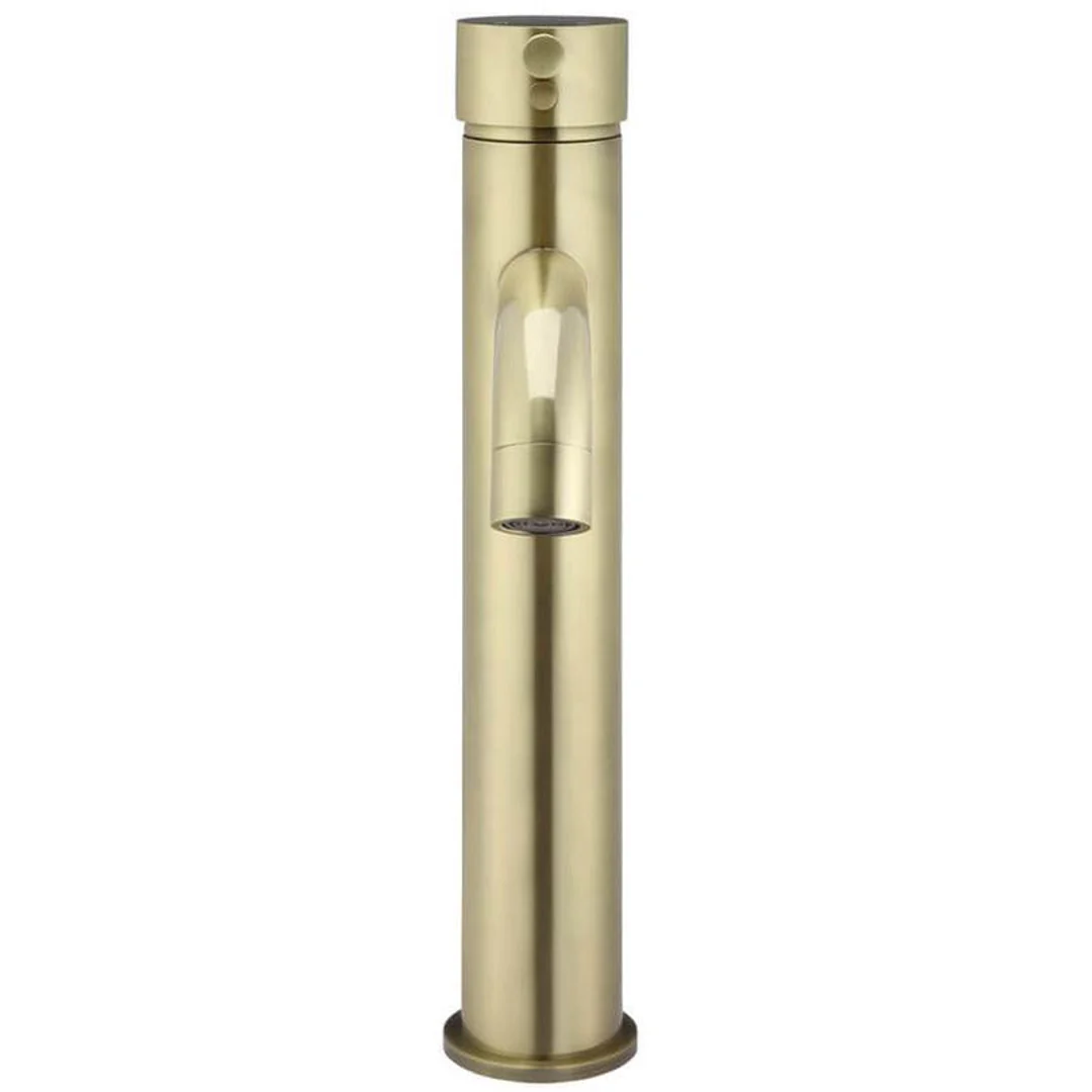 Meir Round Tall Curved Basin Mixer Tiger Bronze - Image 7