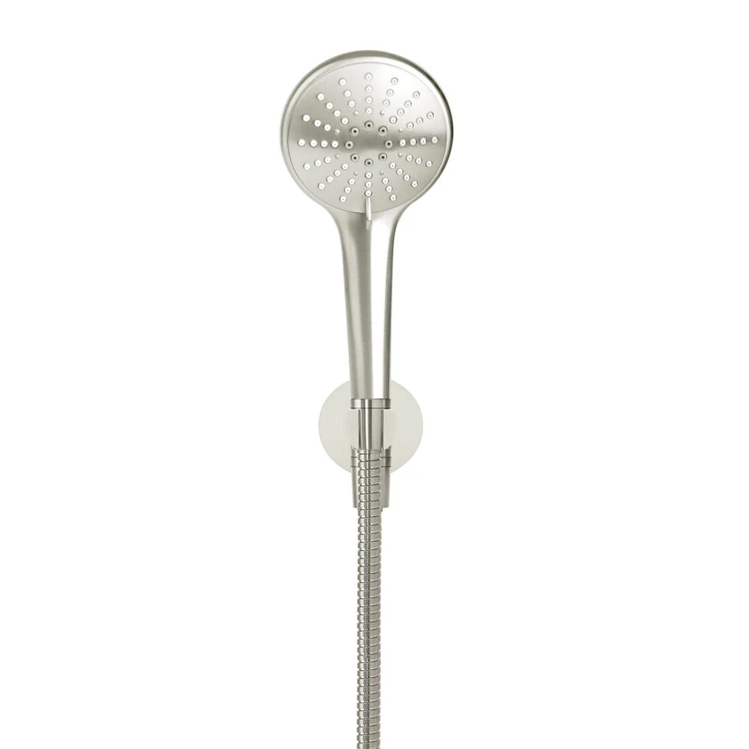 Meir Round Three Function Hand Shower On Fixed Bracket Brushed Nickel - Image 3