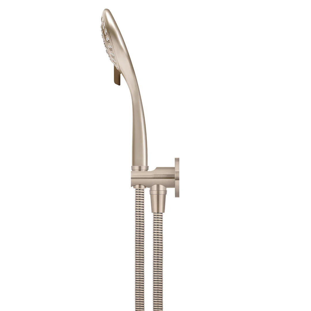 Meir Round Three Function Hand Shower On Fixed Bracket Champagne - Image 4