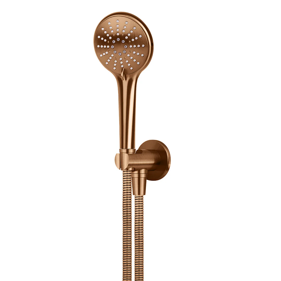 Meir Round Three Function Hand Shower On Fixed Bracket Lustre Bronze - Image 3