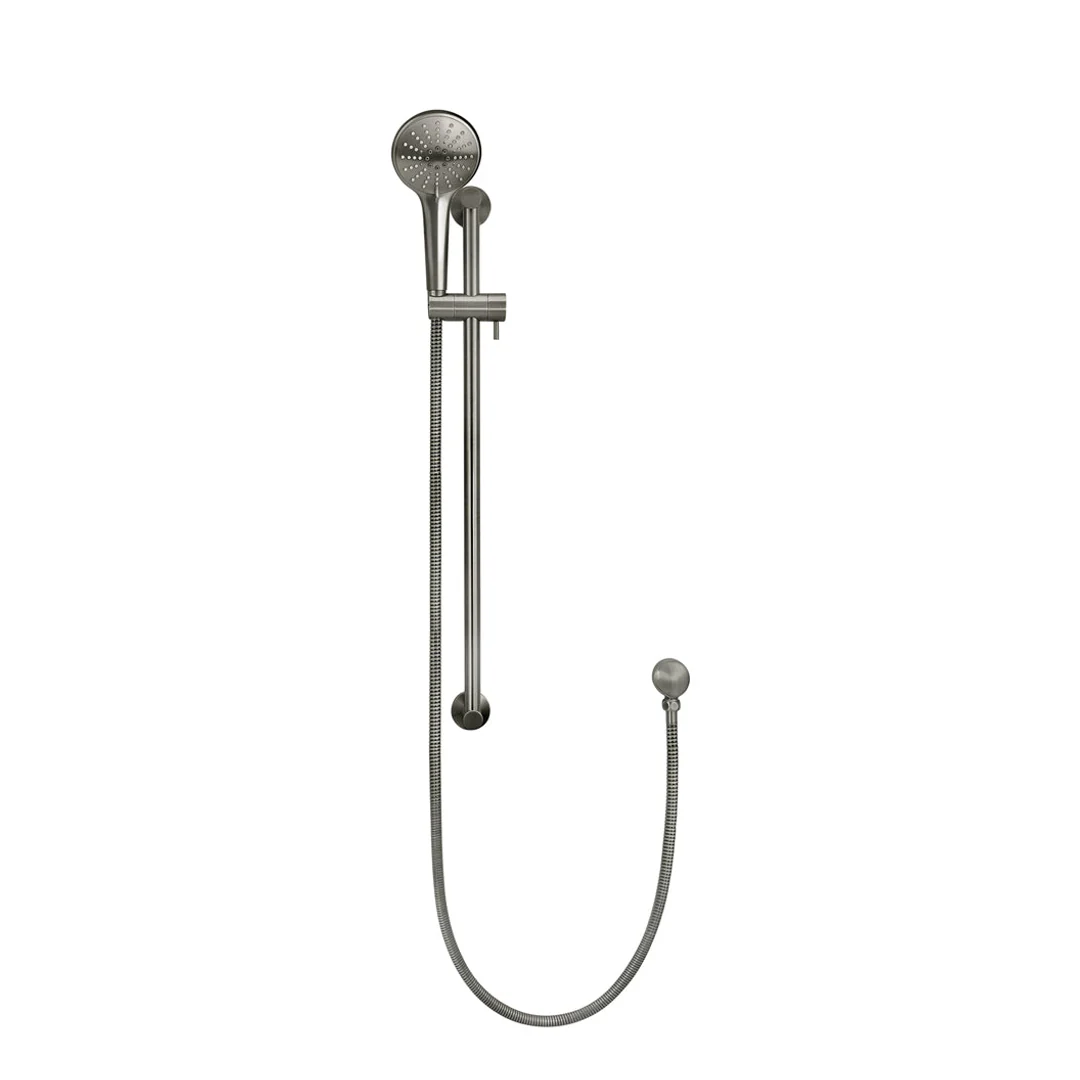 Meir Round Three Function Hand Shower On Rail Column Shadow - Image 2
