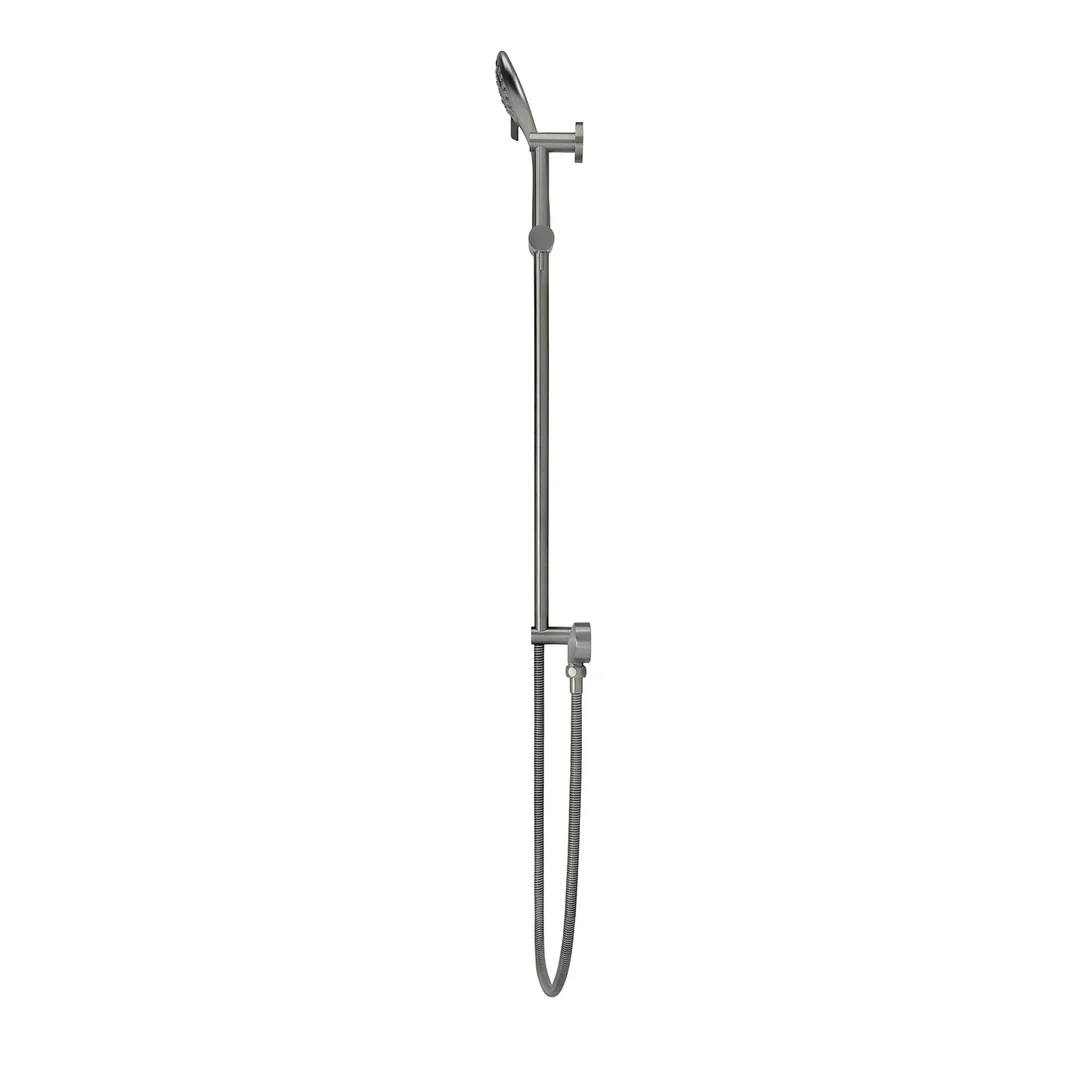 Meir Round Three Function Hand Shower On Rail Column Shadow - Image 4