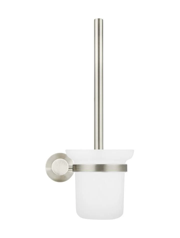 Meir Round Toilet Brush And Holder Brushed Nickel - Image 10