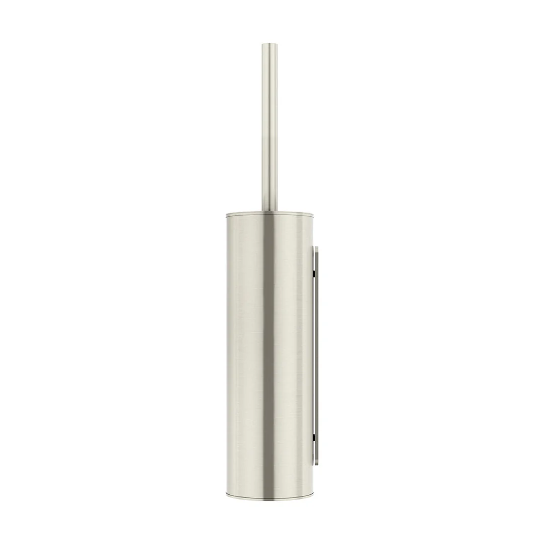 Meir Round Toilet Brush And Holder Brushed Nickel - Image 2