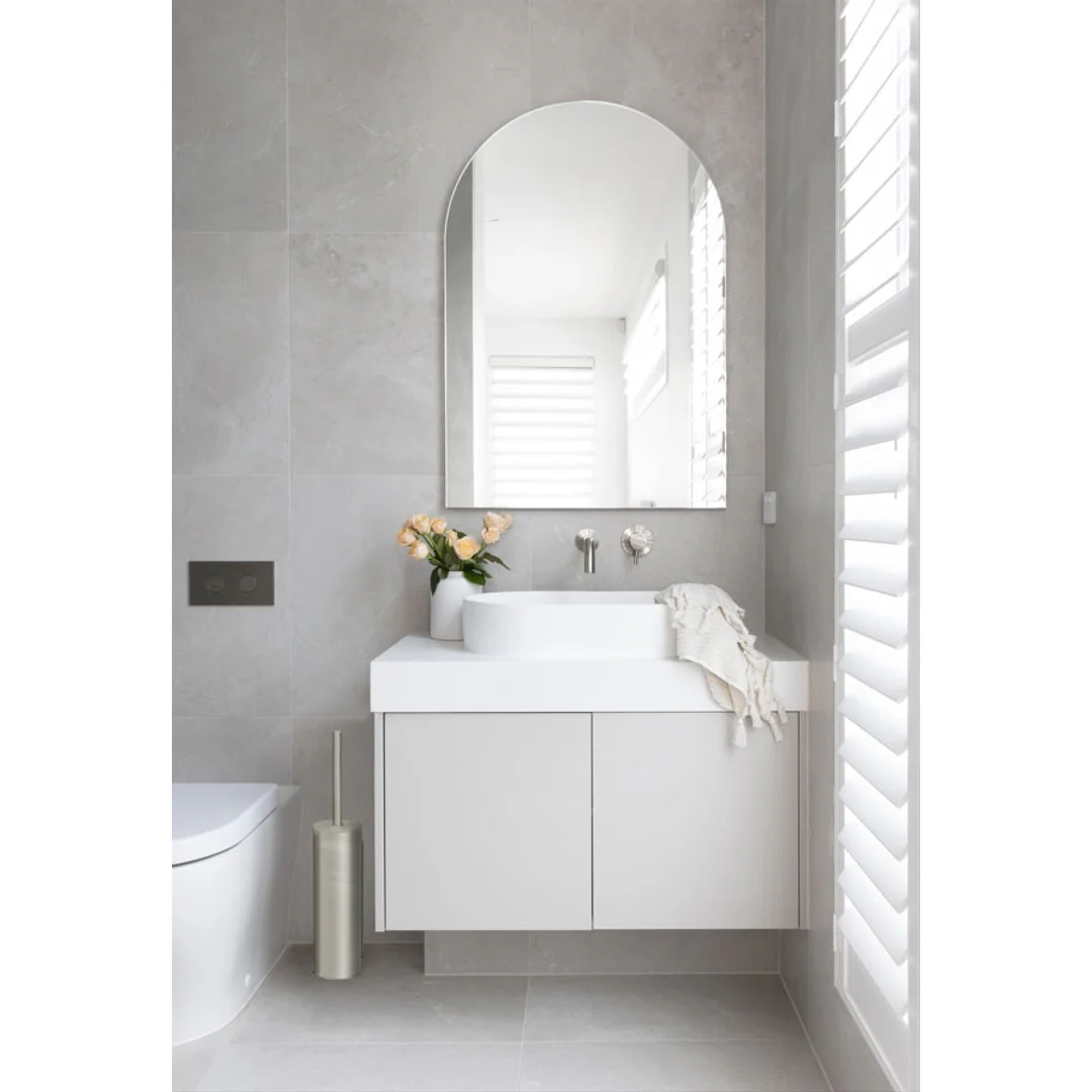 Meir Round Toilet Brush And Holder Brushed Nickel - Image 5