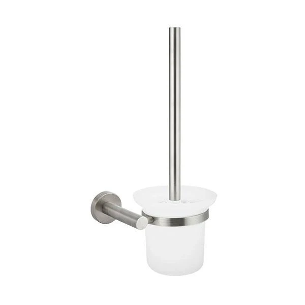 Meir Round Toilet Brush And Holder Brushed Nickel - Image 6