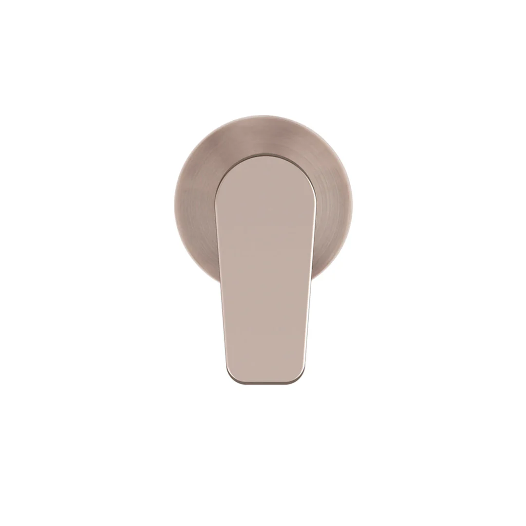 Meir Round Wall Mixer Paddle Handle Finish Kit Champagne - Image 4