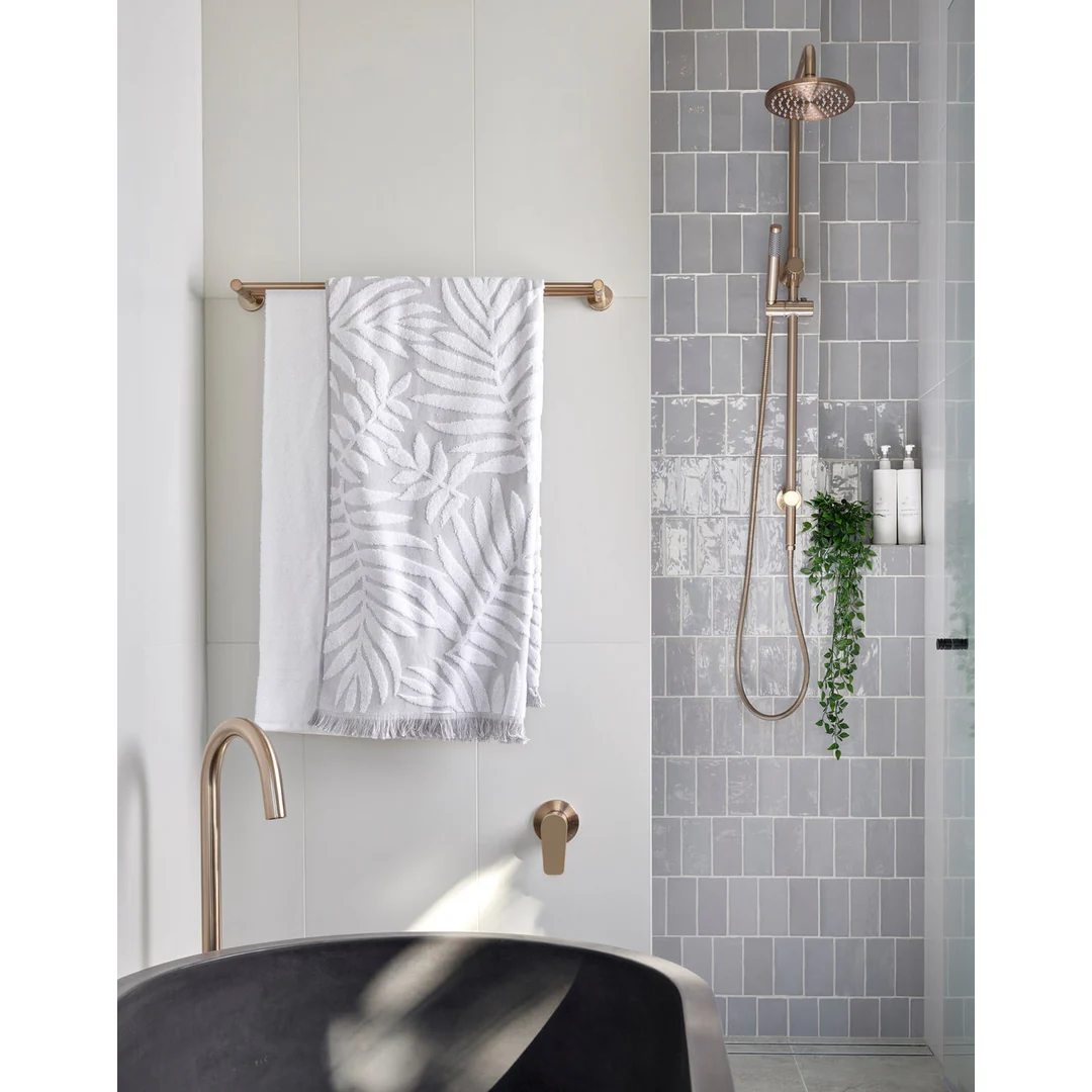 Meir Round Wall Mixer Paddle Handle Finish Kit Champagne - Image 5