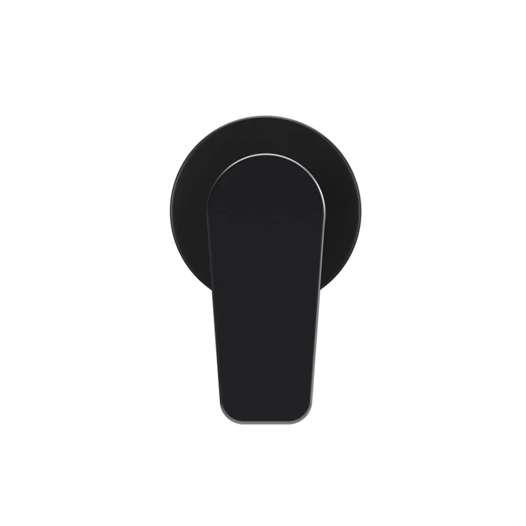 Meir Round Wall Mixer Paddle Handle Finish Kit Matte Black - Image 4