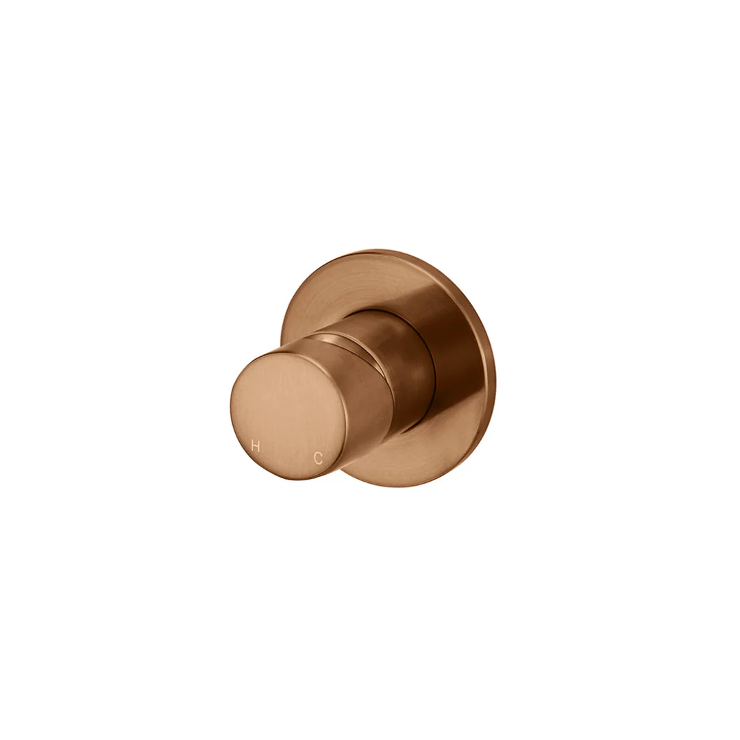 Meir Round Wall Mixer Pinless Handle Finish Kit Lustre Bronze