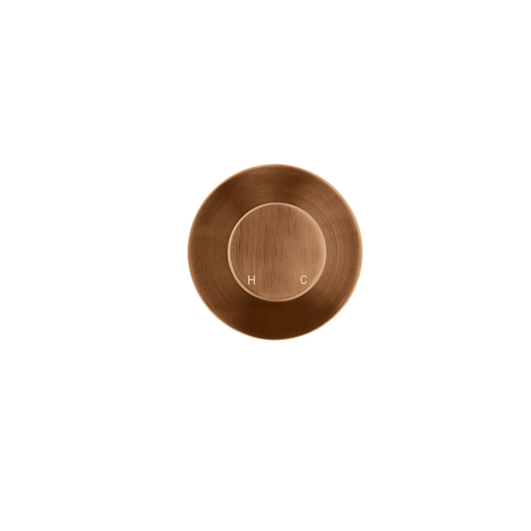 Meir Round Wall Mixer Pinless Handle Finish Kit Lustre Bronze - Image 4