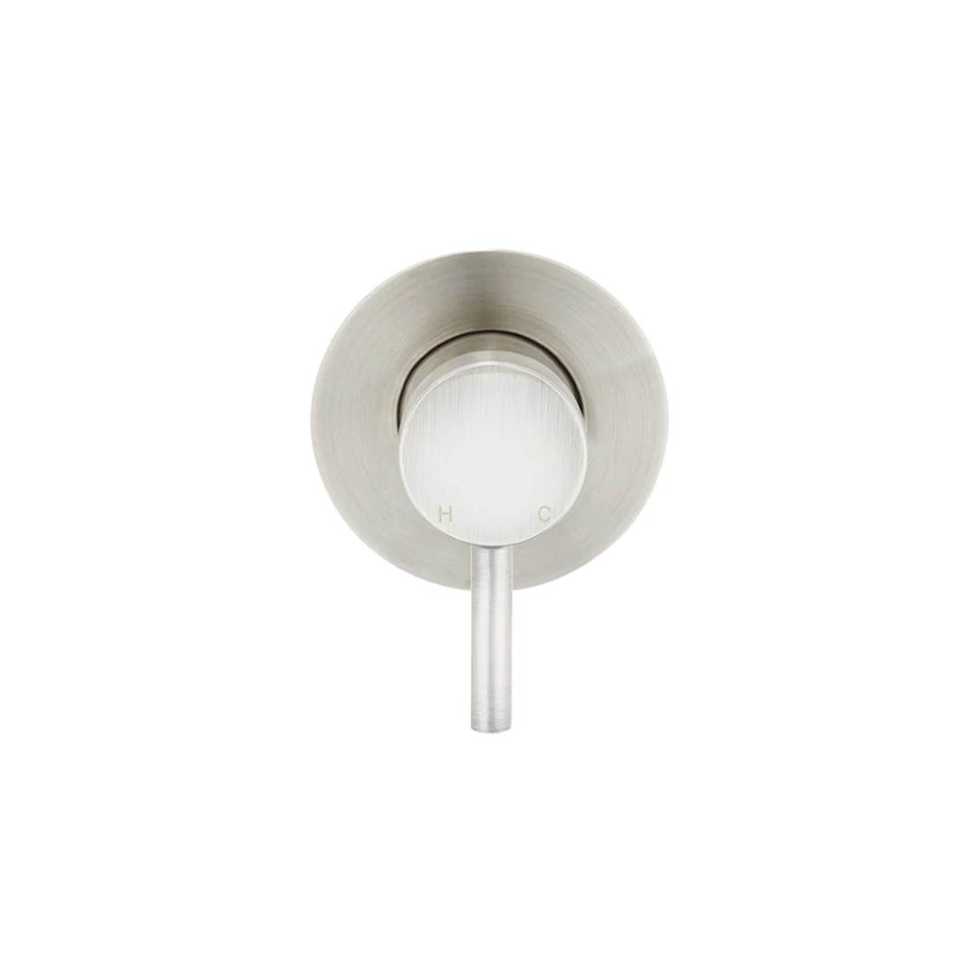 Meir Round Wall Mixer Short Pin Lever Finish Kit Brushed Nickel - Image 4