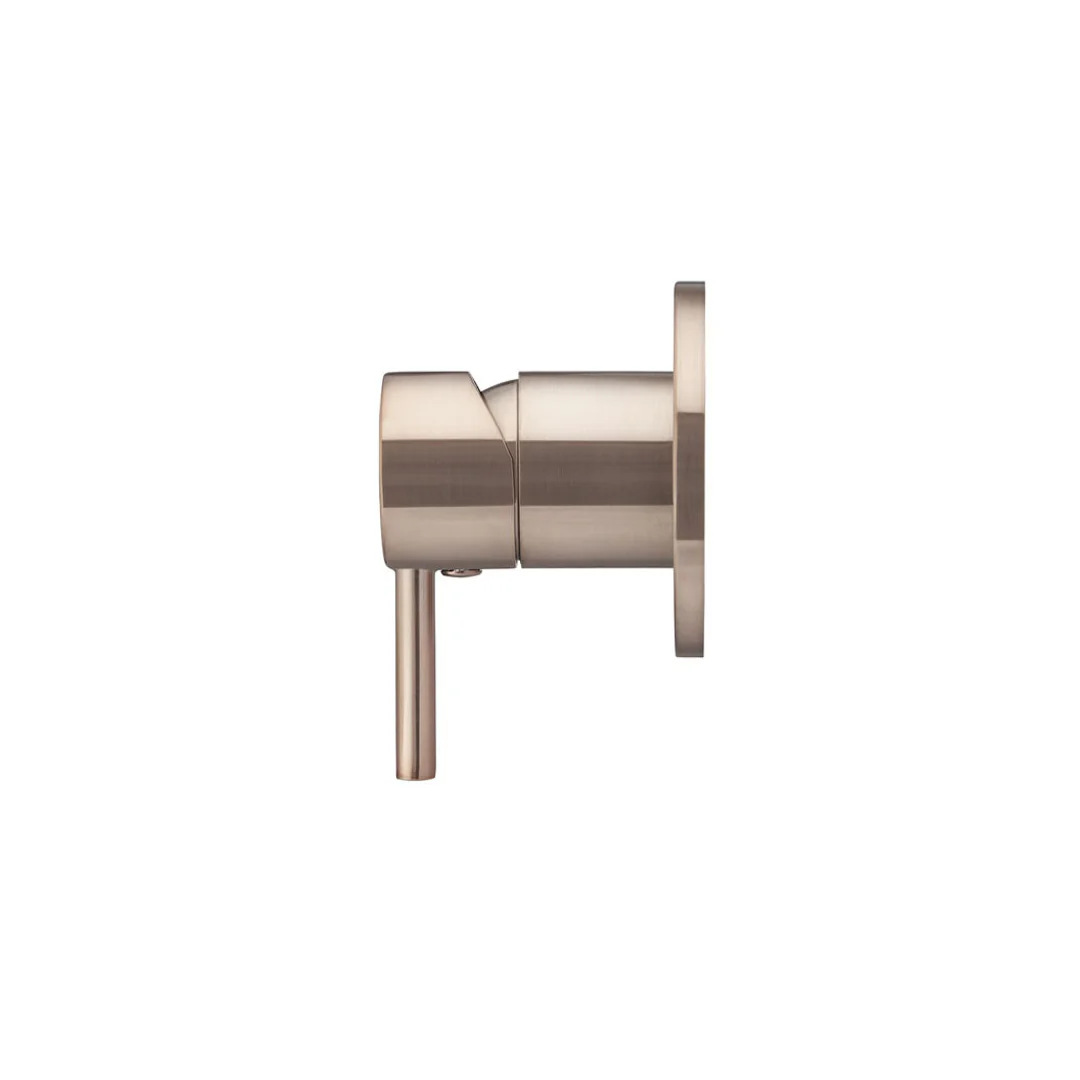 Meir Round Wall Mixer Short Pin Lever Finish Kit Champagne - Image 3