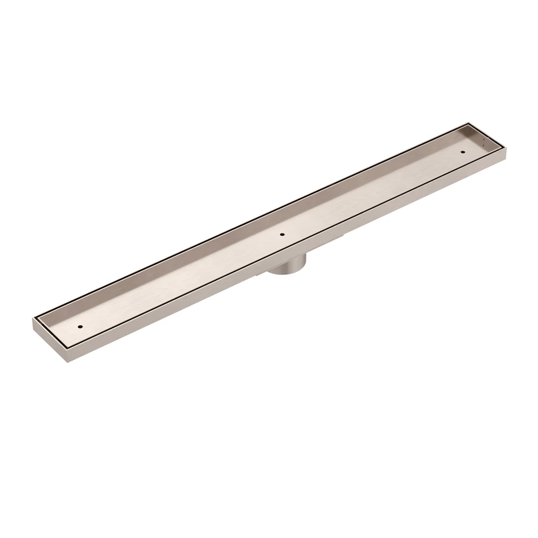 Meir Shower Channel Waste 900Mm With Tile Insert Champagne Mp06F-T900-Ch