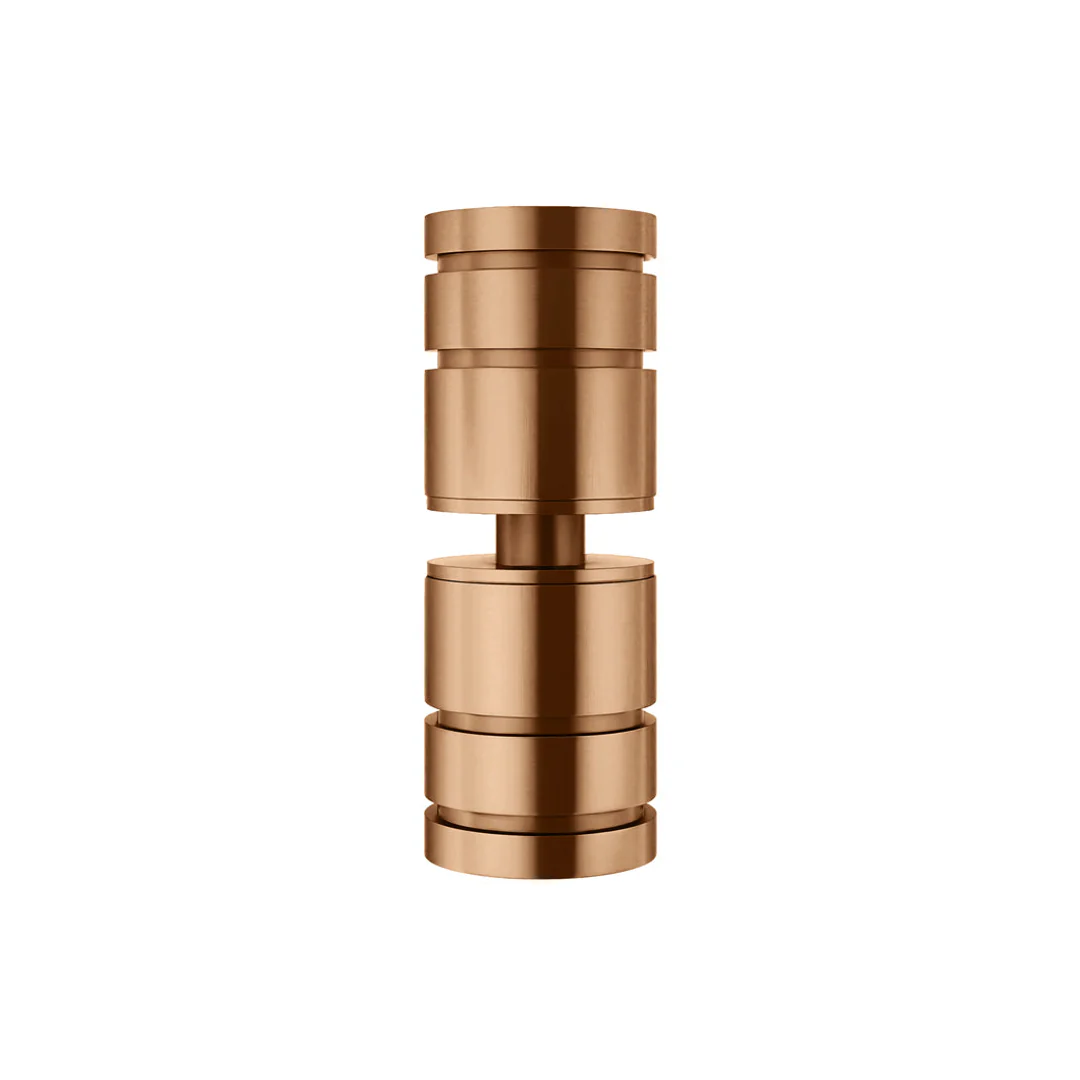 Meir Shower Door Round Handle Lustre Bronze