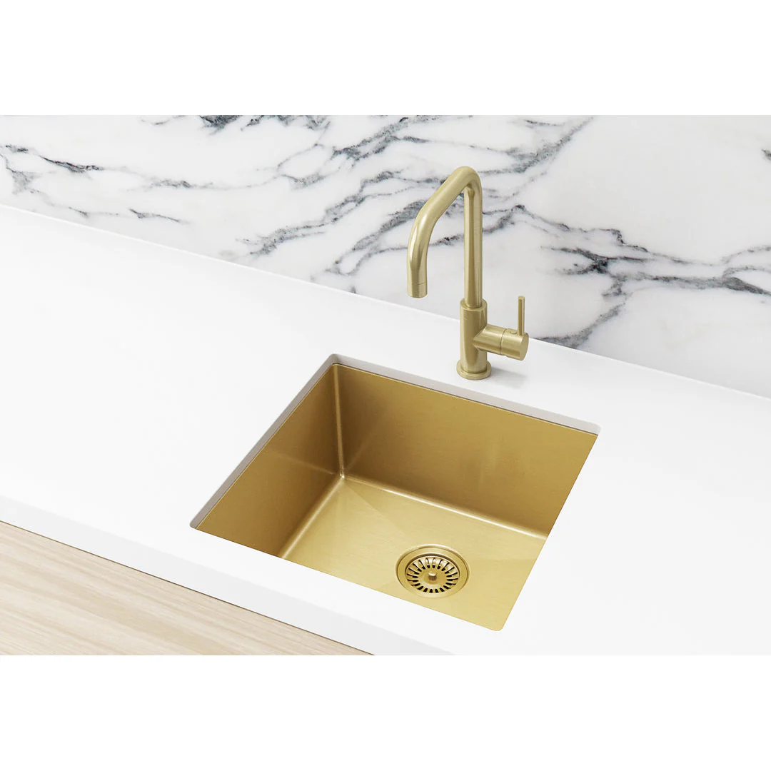 Meir Kitchen Sink Single Bowl 450 X 450 Tiger Bronze - Image 5