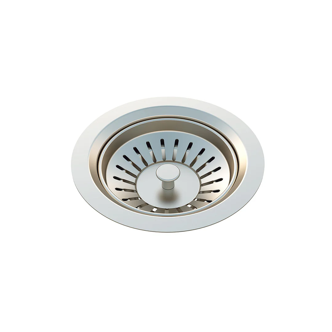 Meir Sink Strainer And Waste Plug Basket With Stopper Brushed Nickel