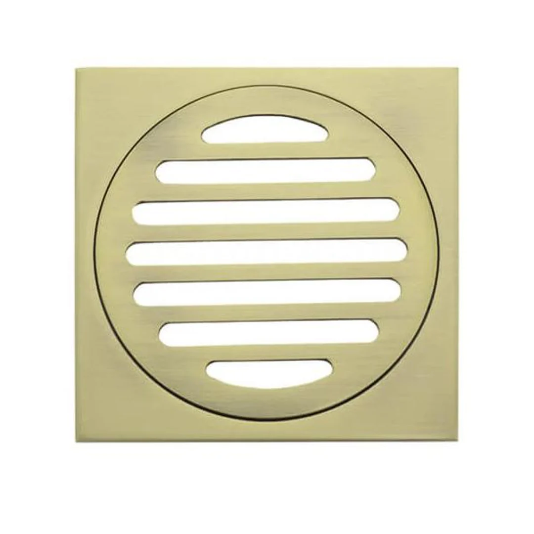 Meir Square Floor Grate Shower Drain 100Mm Outlet Tiger Bronze