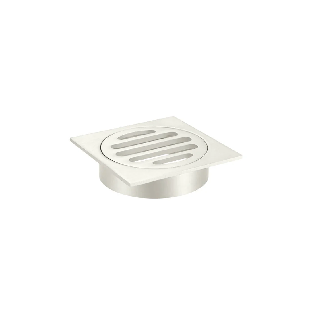 Meir Square Floor Grate Shower Drain 80mm Outlet Brushed Nickel Mp06-80-Pvdbn - Image 4