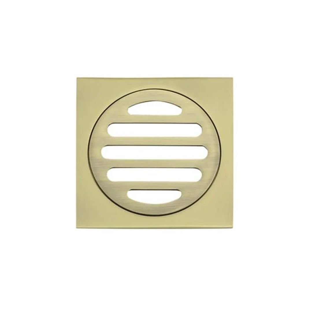 Meir Square Floor Grate Shower Drain 80Mm Outlet Tiger Bronze
