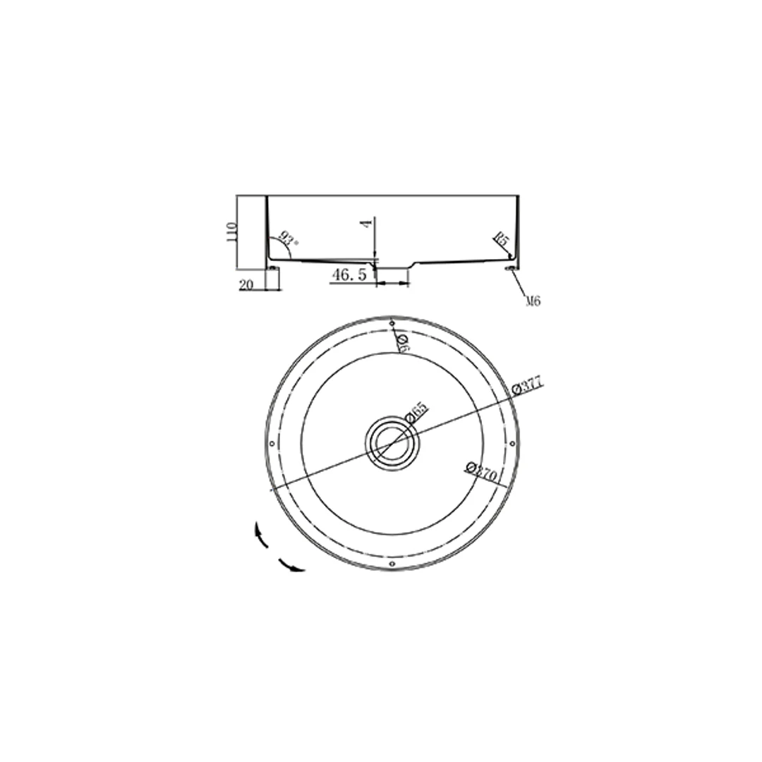 Meir Steel Round Bathroom Basin 380X110 Tiger Bronze Mbrp-380110-Pvdbb - Image 2