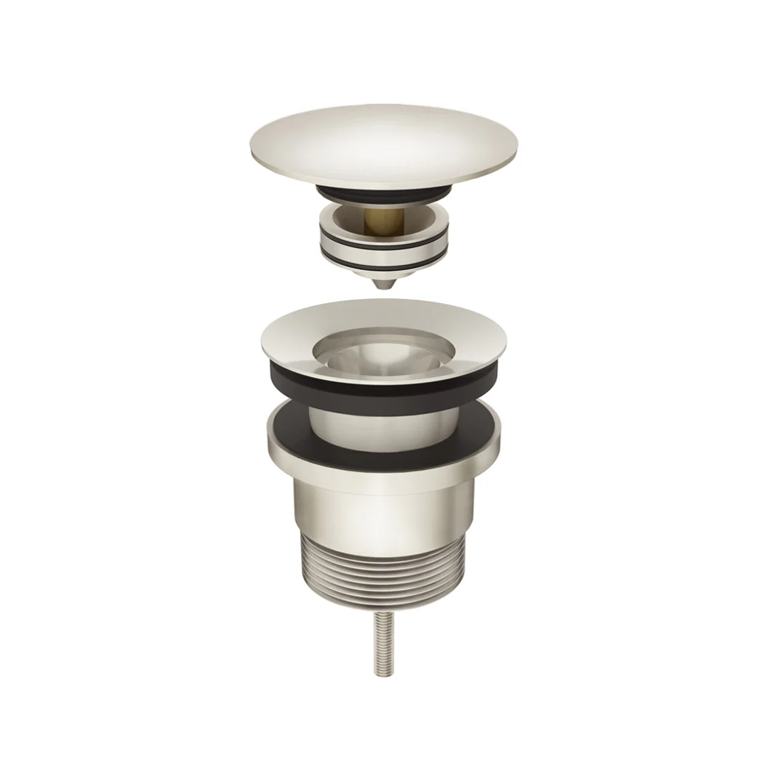 Meir Universal All In One Pop Up Waste Basin & Bath Brushed Nickel - Image 3