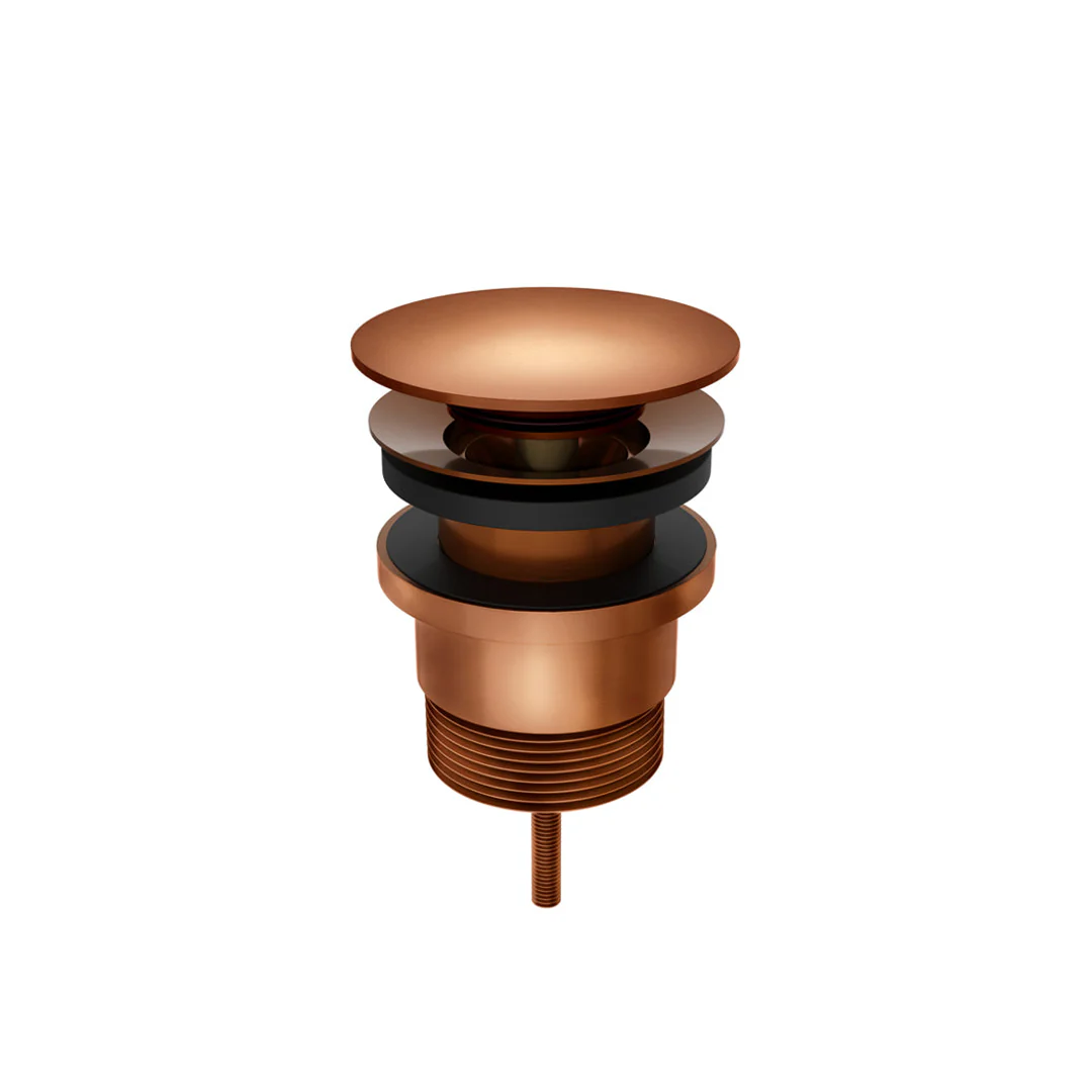 Meir Universal All In One Pop Up Waste Basin & Bath Lustre Bronze - Image 4