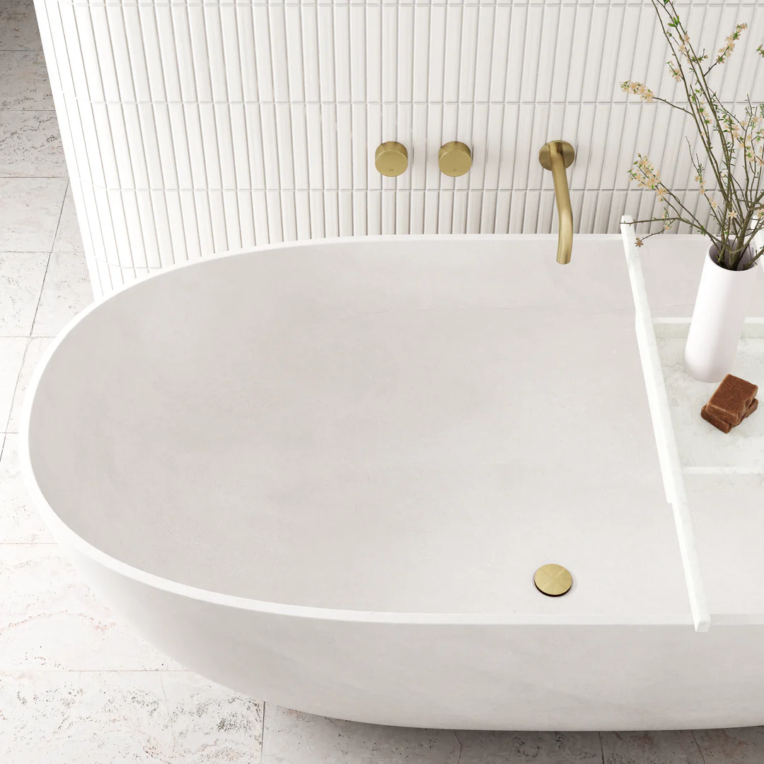 Meir Universal All In One Pop Up Waste Basin & Bath Tiger Bronze - Image 4