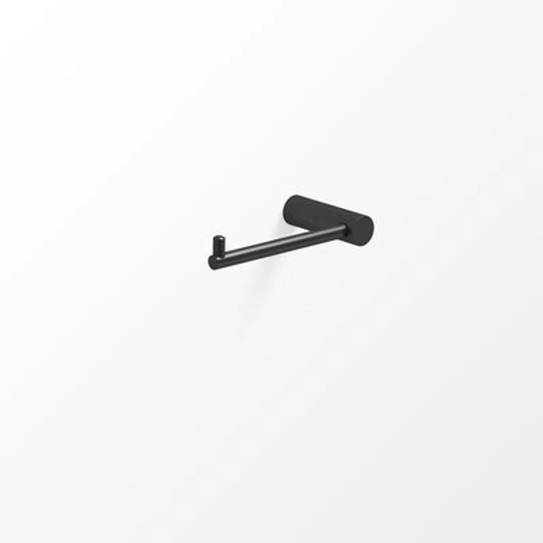 Minus Toilet Roll Holder - Left In Matt Black(Avenir P#:Mistrh-Lf Mb) - Image 2