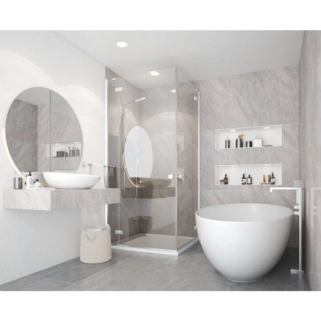 Mr. Wet Wall Grey Marble Gloss Wall Panel 2400X1000X10Mm - Image 4