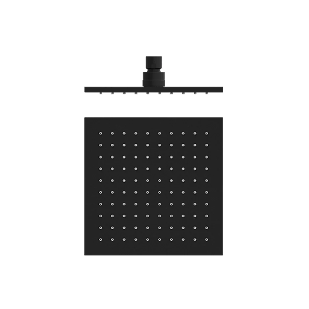 Nero 200Mm Square Shower Head Matt Black