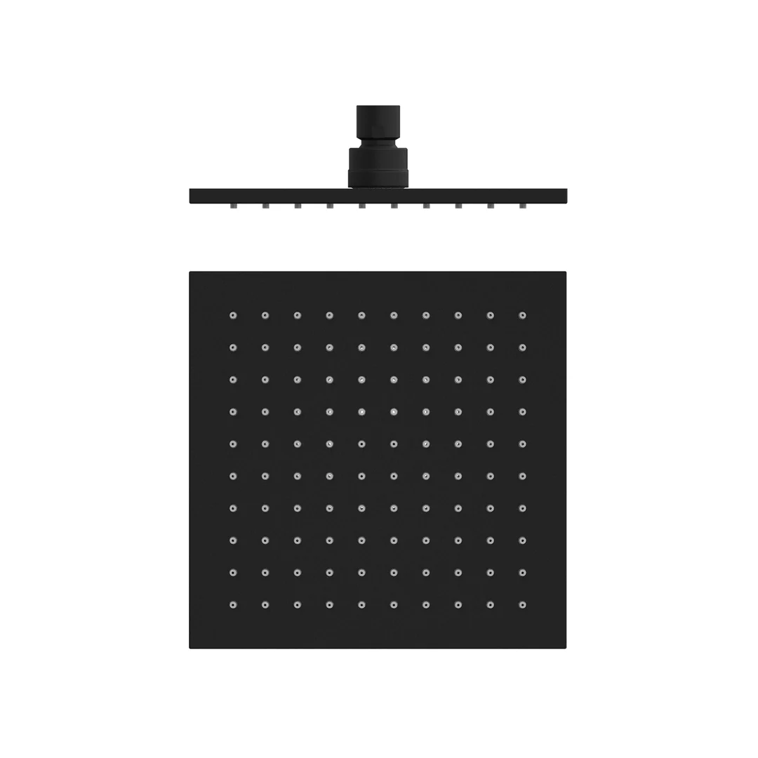Nero 200Mm Square Shower Head Matt Black - Image 6