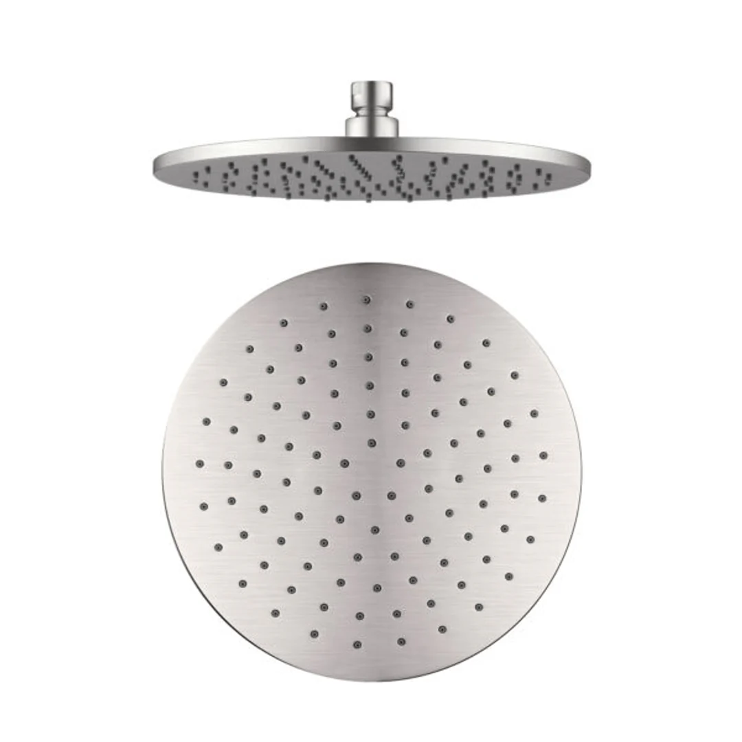 Nero 250Mm Round Shower Head Brushed Nickel - Image 2