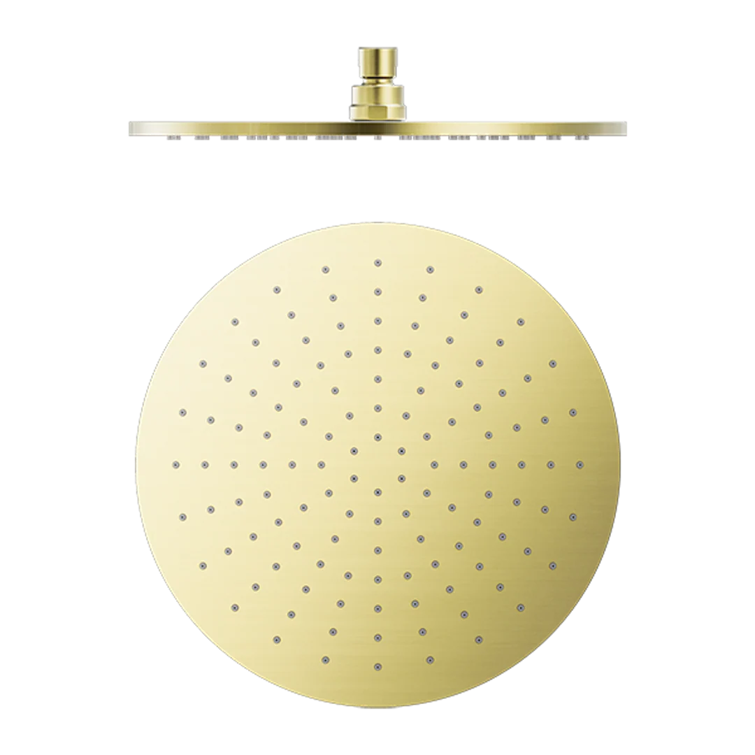Nero 300Mm Round Shower Head Brushed Gold