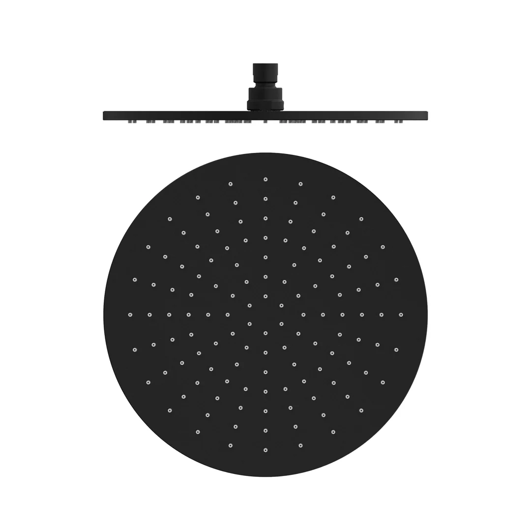 Nero 300Mm Round Shower Head Matt Black - Image 6