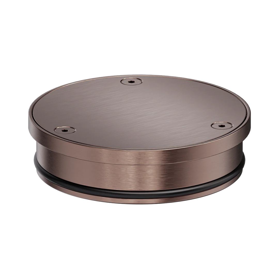 Nero 316L Stainless Round Clear Out 100Mm Outlet Brushed Bronze