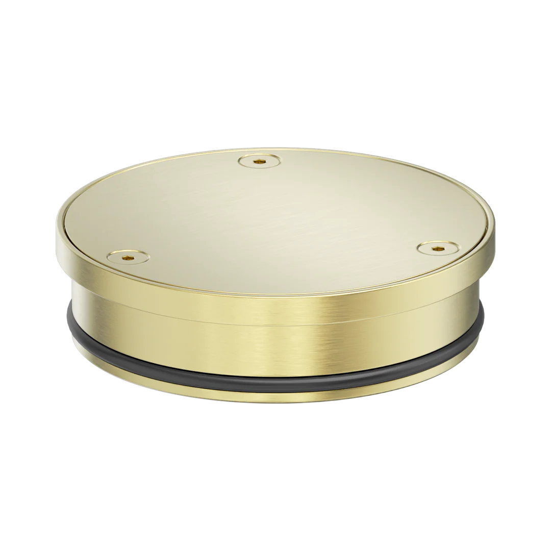 Nero 316L Stainless Round Clear Out 100Mm Outlet Brushed Gold