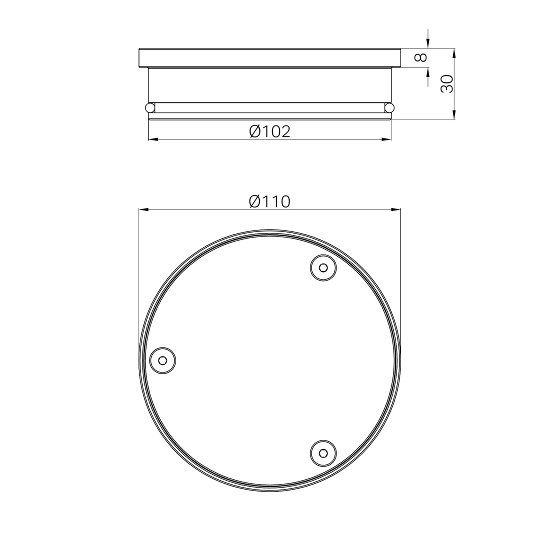 Nero 316L Stainless Round Clear Out 100Mm Outlet Brushed Gold - Image 2