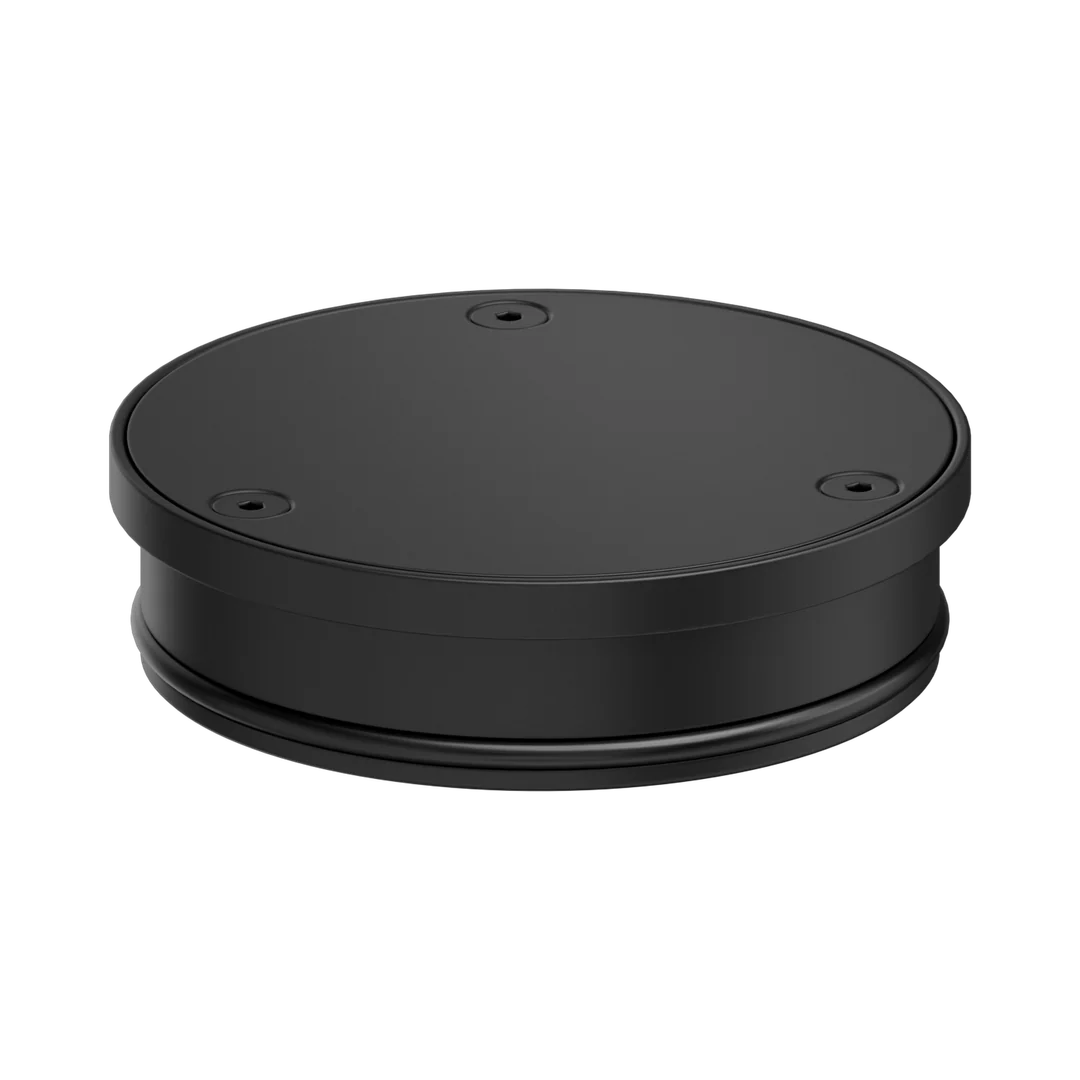 Nero 316L Stainless Round Clear Out 100Mm Outlet Pvd Black